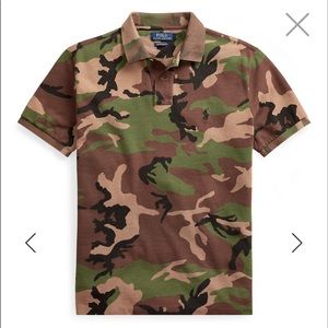 Camouflage Ralph Lauren Polo short sleeve shirt.